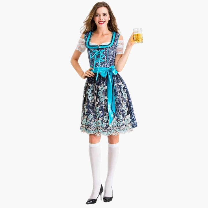 Traditionelles Dirndl kleid für Damen - Oktoberfest 2025