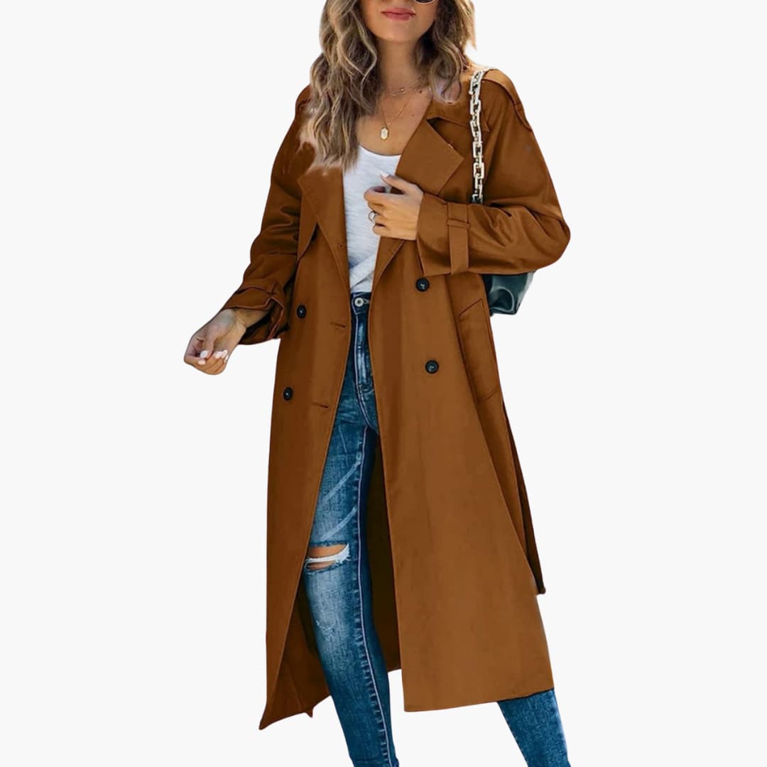 Doppelreihiger Trenchcoat für Damen