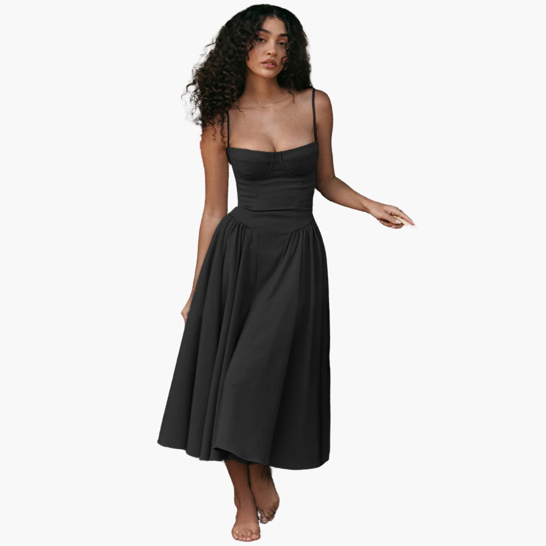 Bustier Midikleid für Damen – Elegant, Luftig & Figurbetont