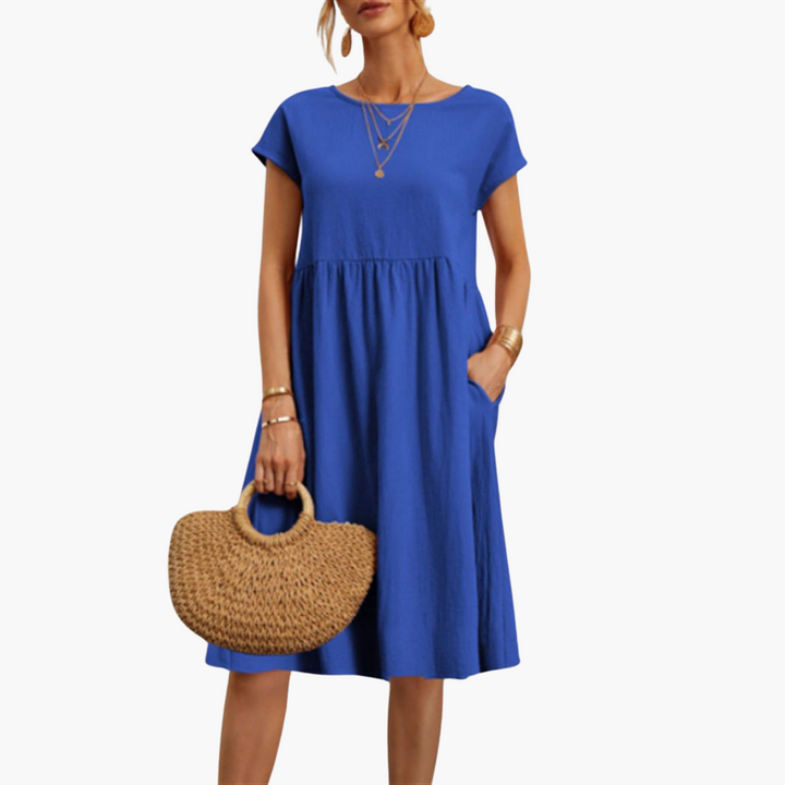 Lässiges Sommerkleid für Damen mit Taschen – Bequem & Stylisch