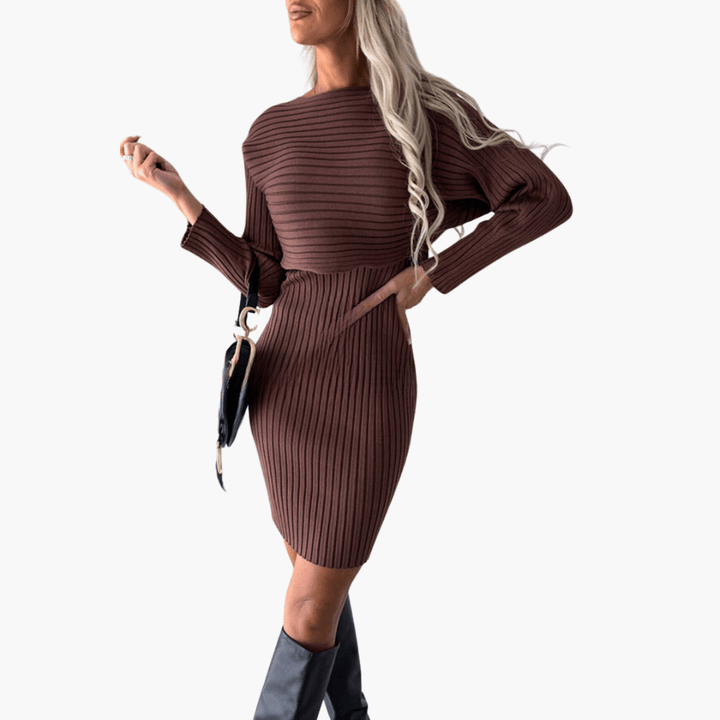 Bequemes langärmeliges Minikleid-Set für Frauen - SchmiedeMode