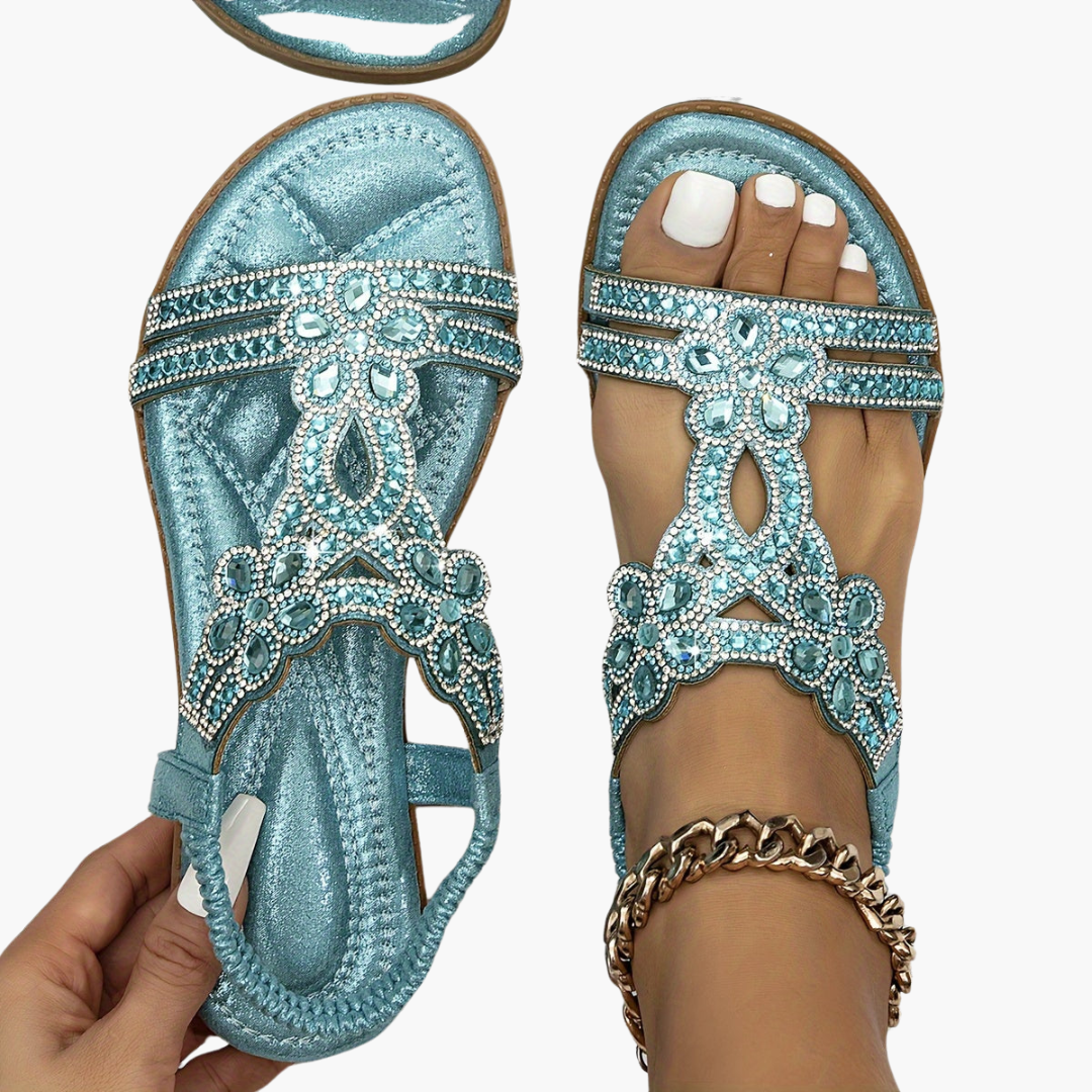 Damen Boho Sandalen mit verstellbarem Sitz und flexiblem Design