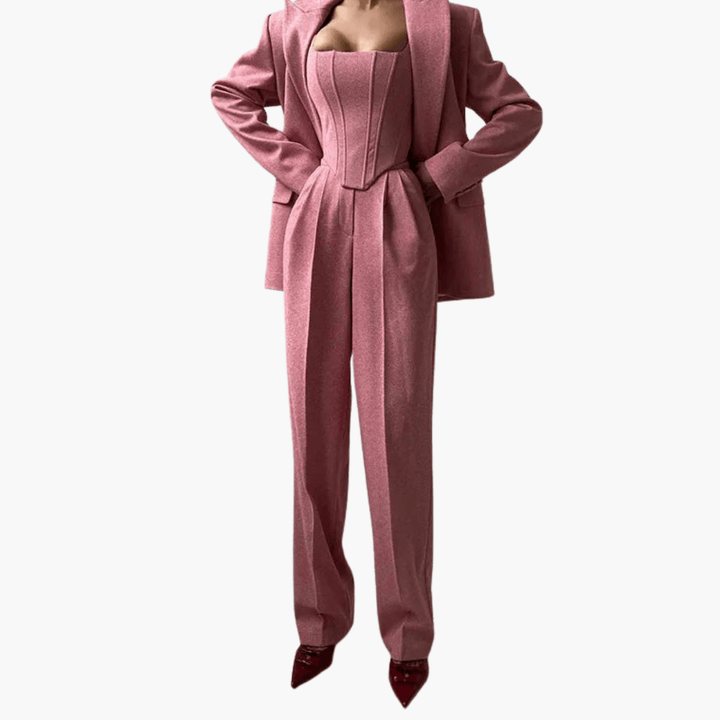 Stilvolles und anspruchsvolles Blazer-Set für Frauen - SchmiedeMode