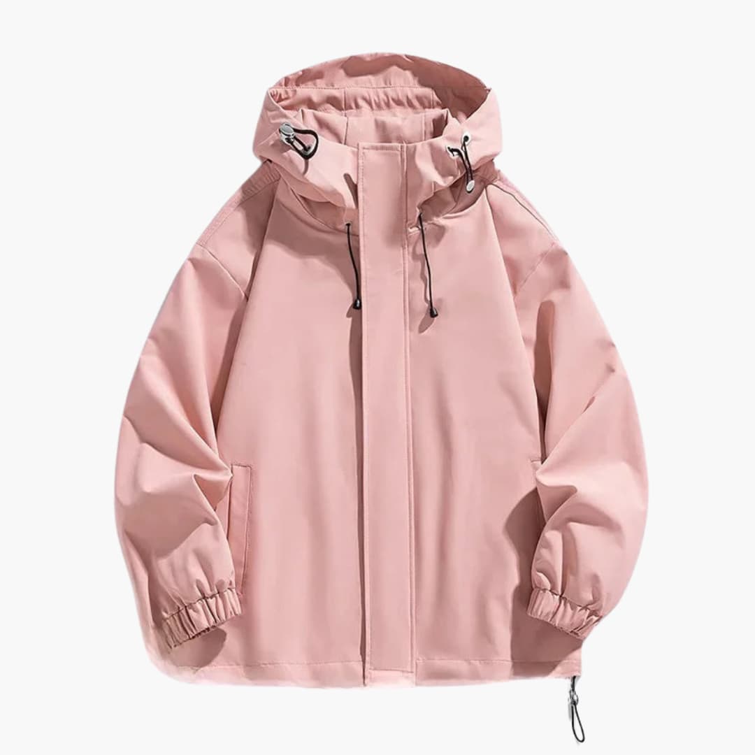 Herren Kapuzenjacke mit Reißverschluss und elastischem Saum