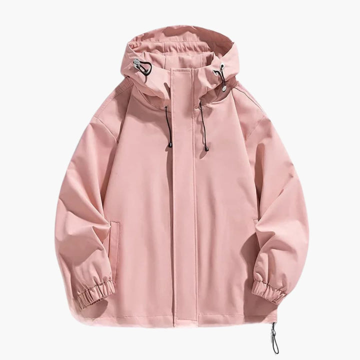 Herren Kapuzenjacke mit Reißverschluss und elastischem Saum