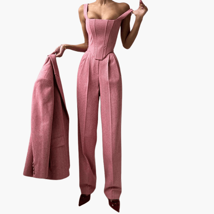 Stilvolles und anspruchsvolles Blazer-Set für Frauen - SchmiedeMode