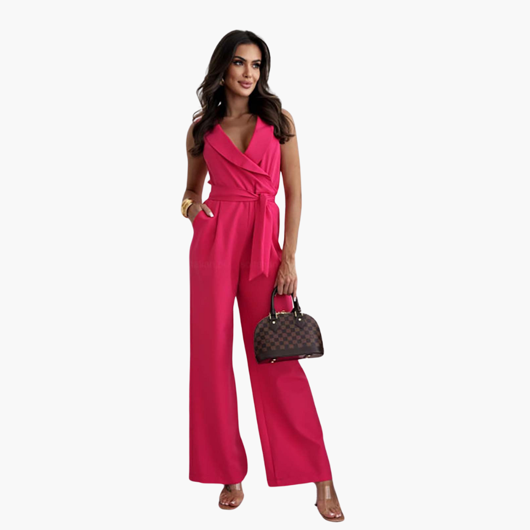 Ärmelloser Jumpsuit für Damen - Elegant & Vielseitig - SchmiedeMode
