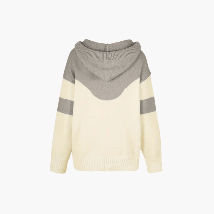 Gemütlicher Colorblock-Hoodie für Damen - SchmiedeMode