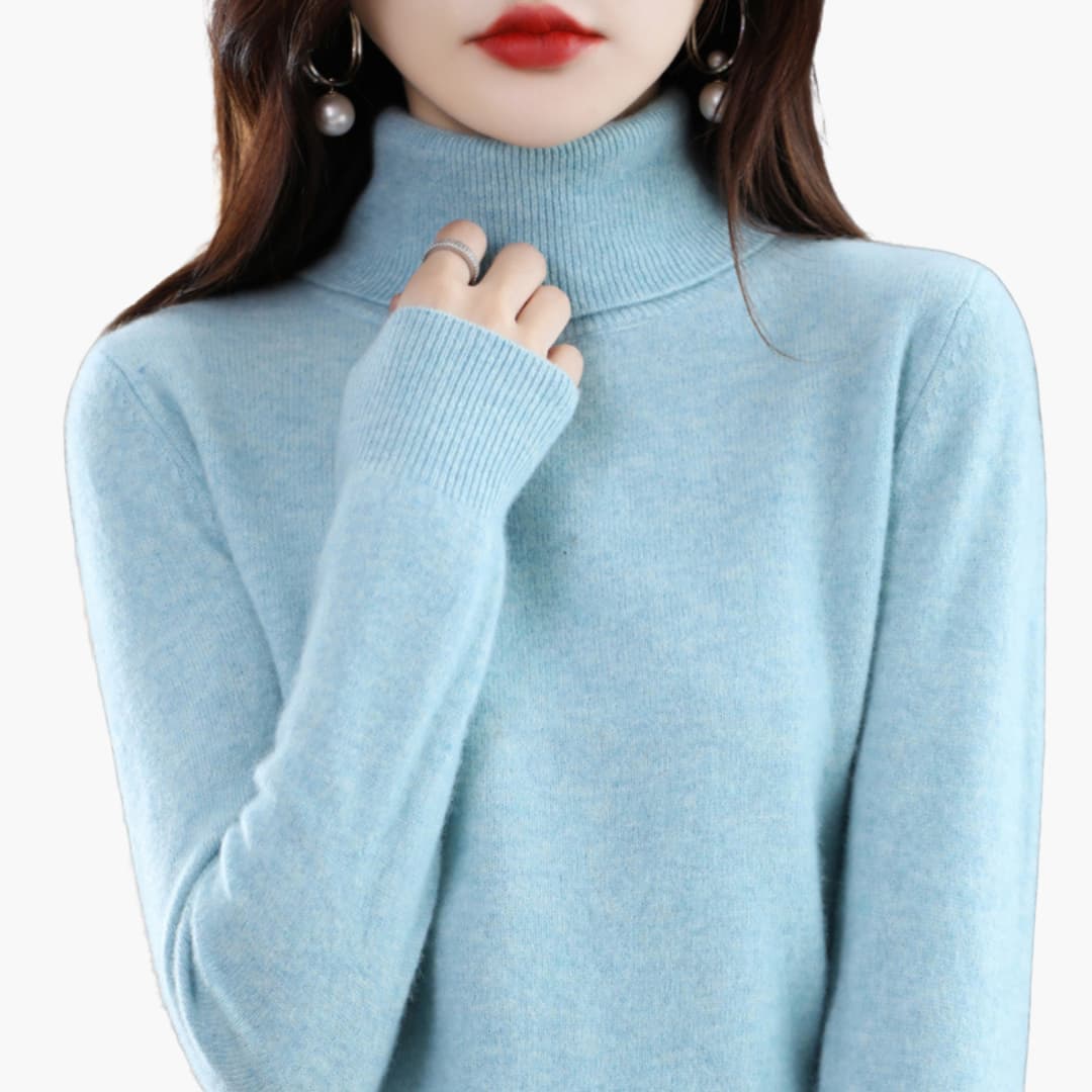 Rollkragen Strickpullover für Damen