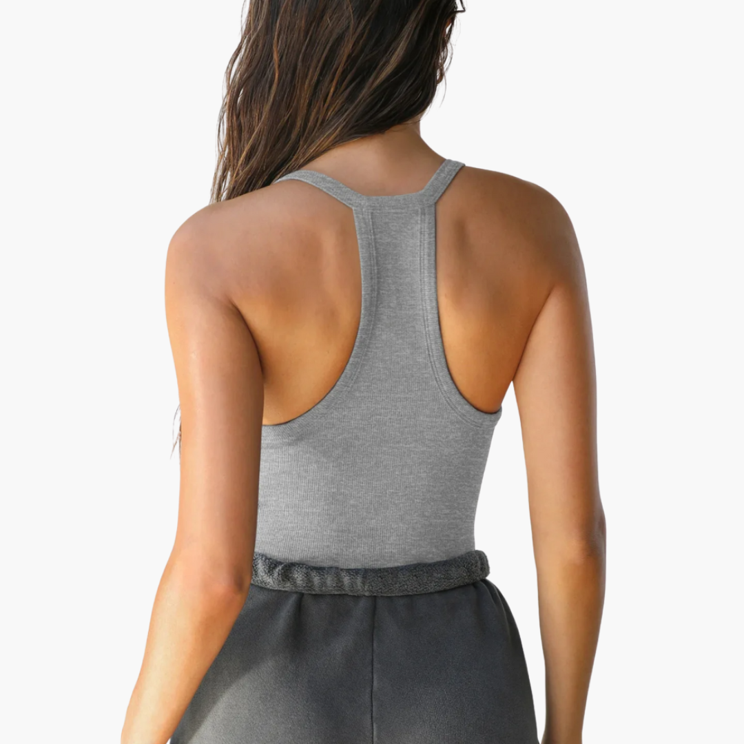 Ärmelloses Top für Damen - Blusentop mit V-Ausschnitt - SchmiedeMode