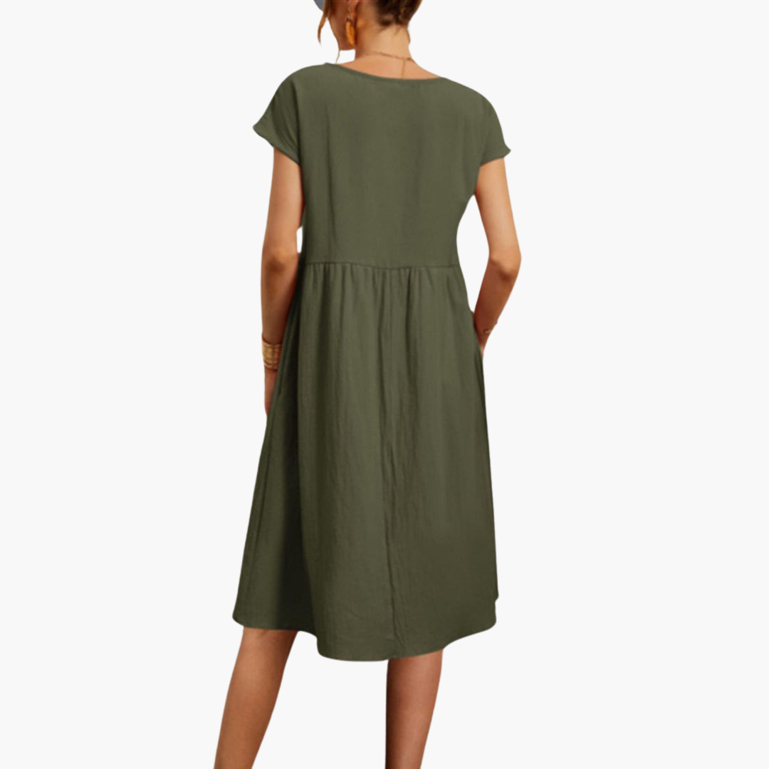 Lässiges Sommerkleid für Damen mit Taschen – Bequem & Stylisch