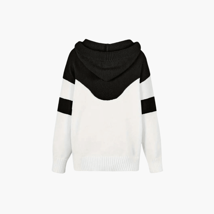 Gemütlicher Colorblock-Hoodie für Damen - SchmiedeMode