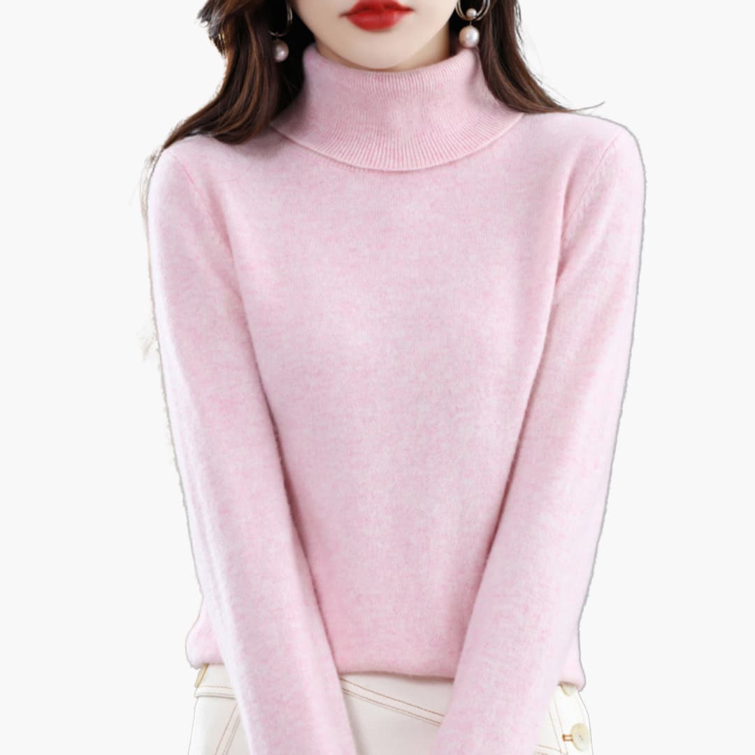 Rollkragen Strickpullover für Damen