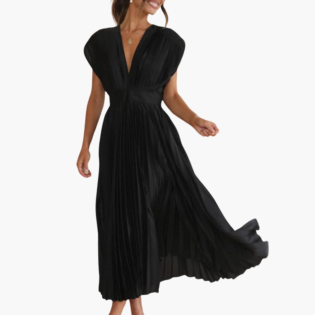 Elegantes Midikleid mit V-Ausschnitt - Damen Abendmode Farfetch