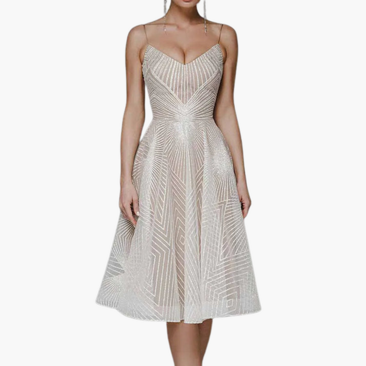 Elegantes Abendkleid für Damen mit Pailletten – Party Look