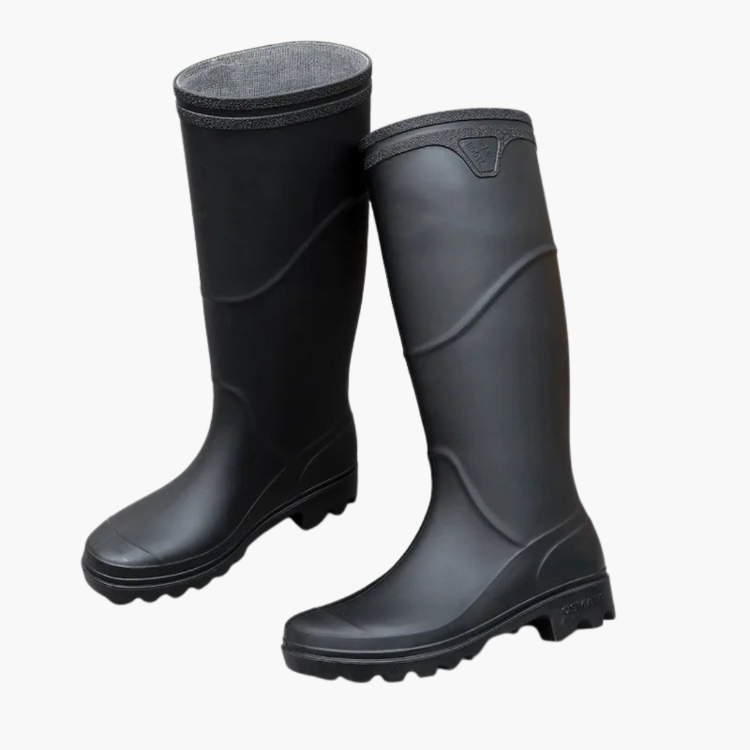 Herren Gummistiefel mit hohem Schaft und profilierter Sohle