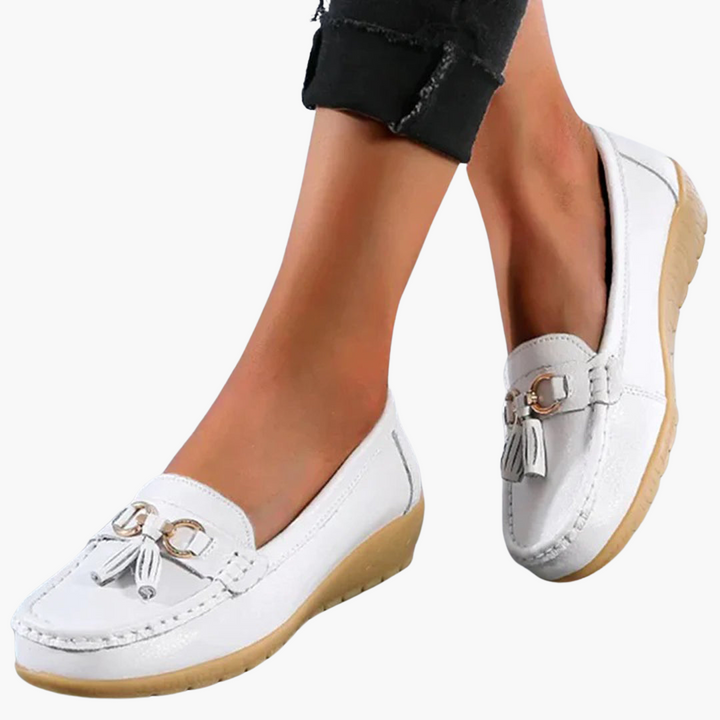 Loafer für Damen – Bequeme Mokassins mit Keilabsatz & Tasseln