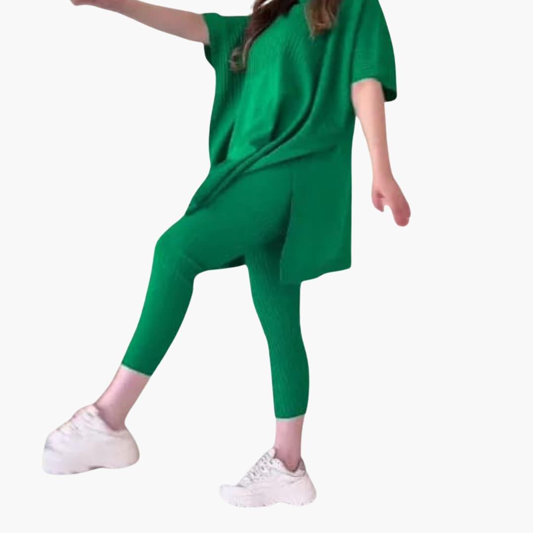 Elegantes, weiches Strick-Zweiteiler-Set für Damen - SchmiedeMode