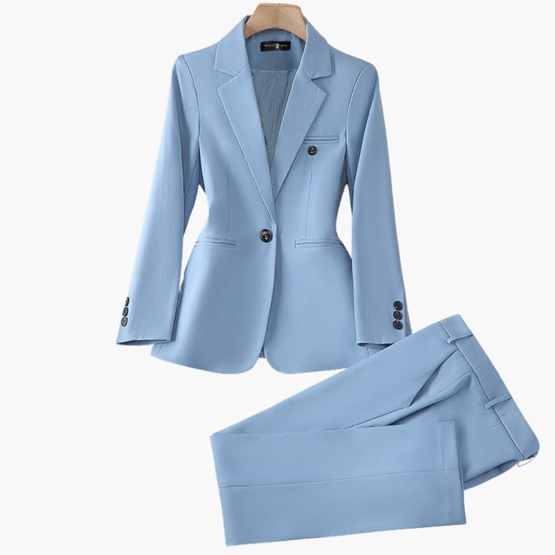 Blazer Set für Damen mit Revers und Knopfleiste vorne