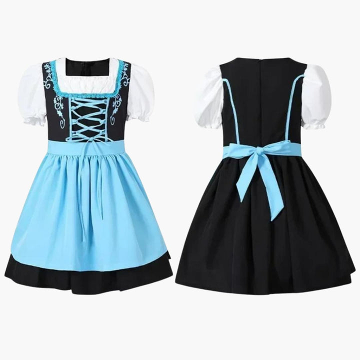 Besticktes Dirndl kleid für Mädchen - Oktoberfest 2025
