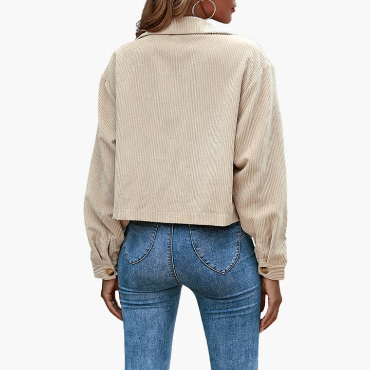 Button Closure Übergangsjacke für Damen