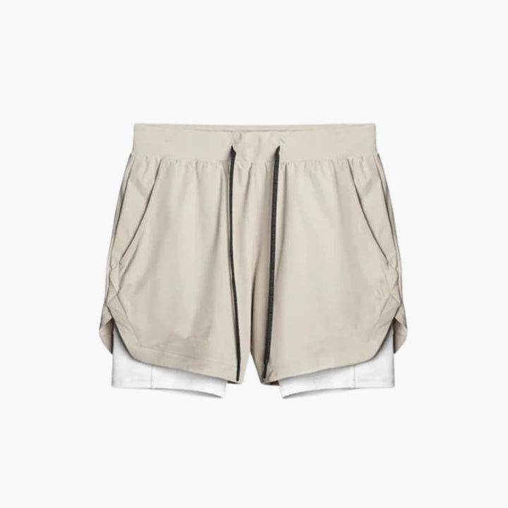 Herren Sportshorts mit Innenshorts und elastischem Bund