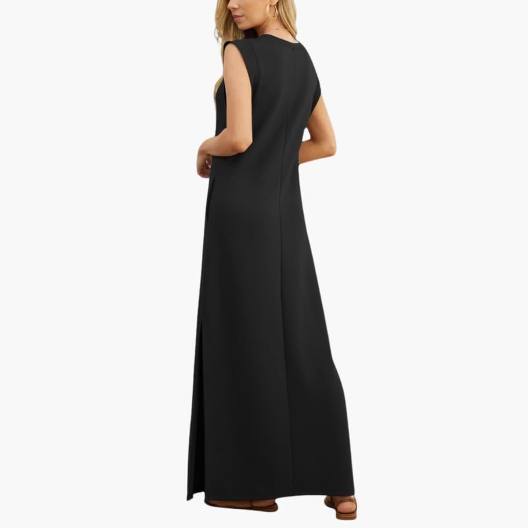 Elegantes knitterfreies Maxi-Kleid für Damen - SchmiedeMode
