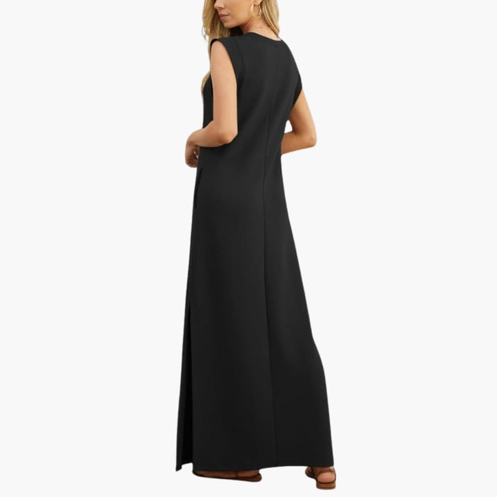 Elegantes knitterfreies Maxi-Kleid für Damen - SchmiedeMode