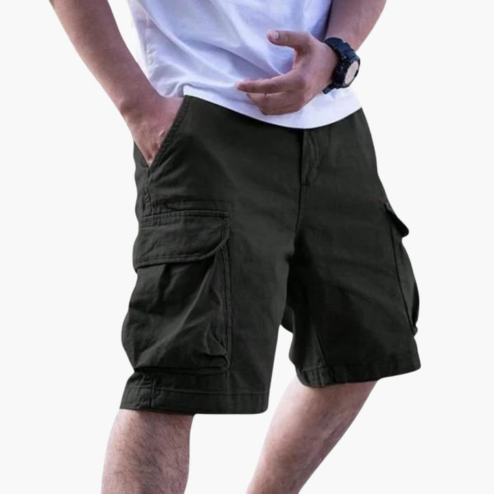 Herren Sommer Cargo Shorts mit Taschen und Reißverschlussverschluss