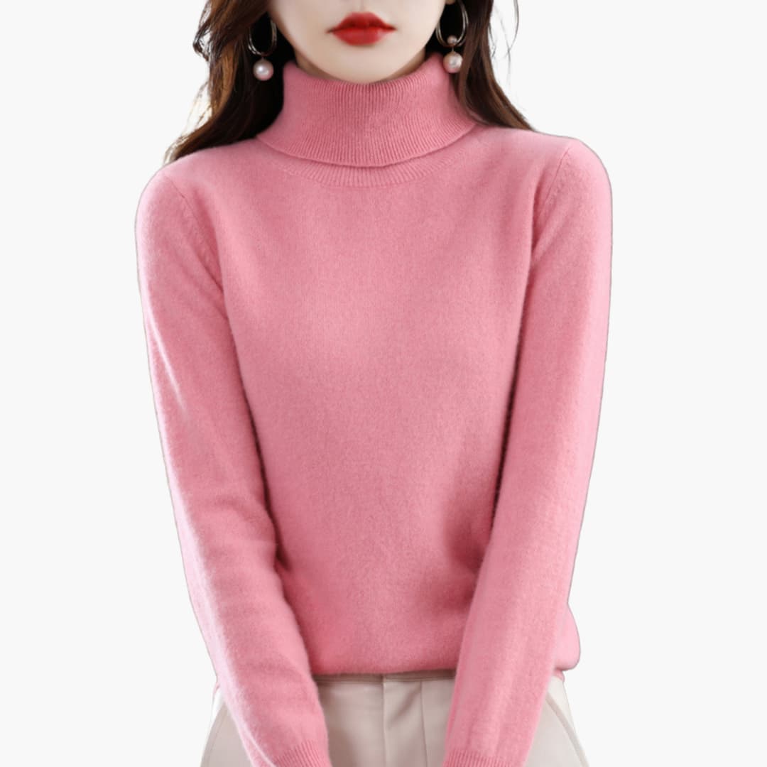 Rollkragen Strickpullover für Damen