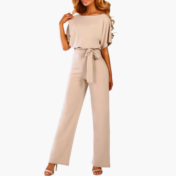 Jumpsuit für Damen - Elegant mit Gürtel & weitem Bein