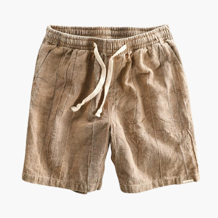 Knielange Herren-Sommer-Shorts mit Kordelzugbund
