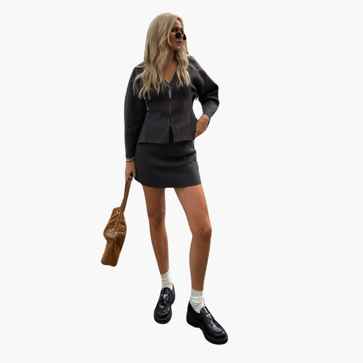 Strick-Zweiteiler Set für Damen – elegant & modisch