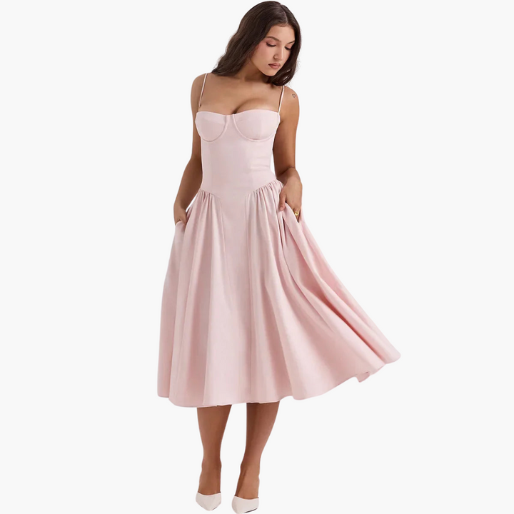 Bustier Midikleid für Damen – Elegant, Luftig & Figurbetont