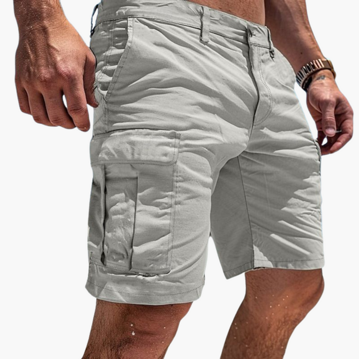 Herren Cargo-Shorts in Kniehöhe mit mehreren Taschen für den Sommer