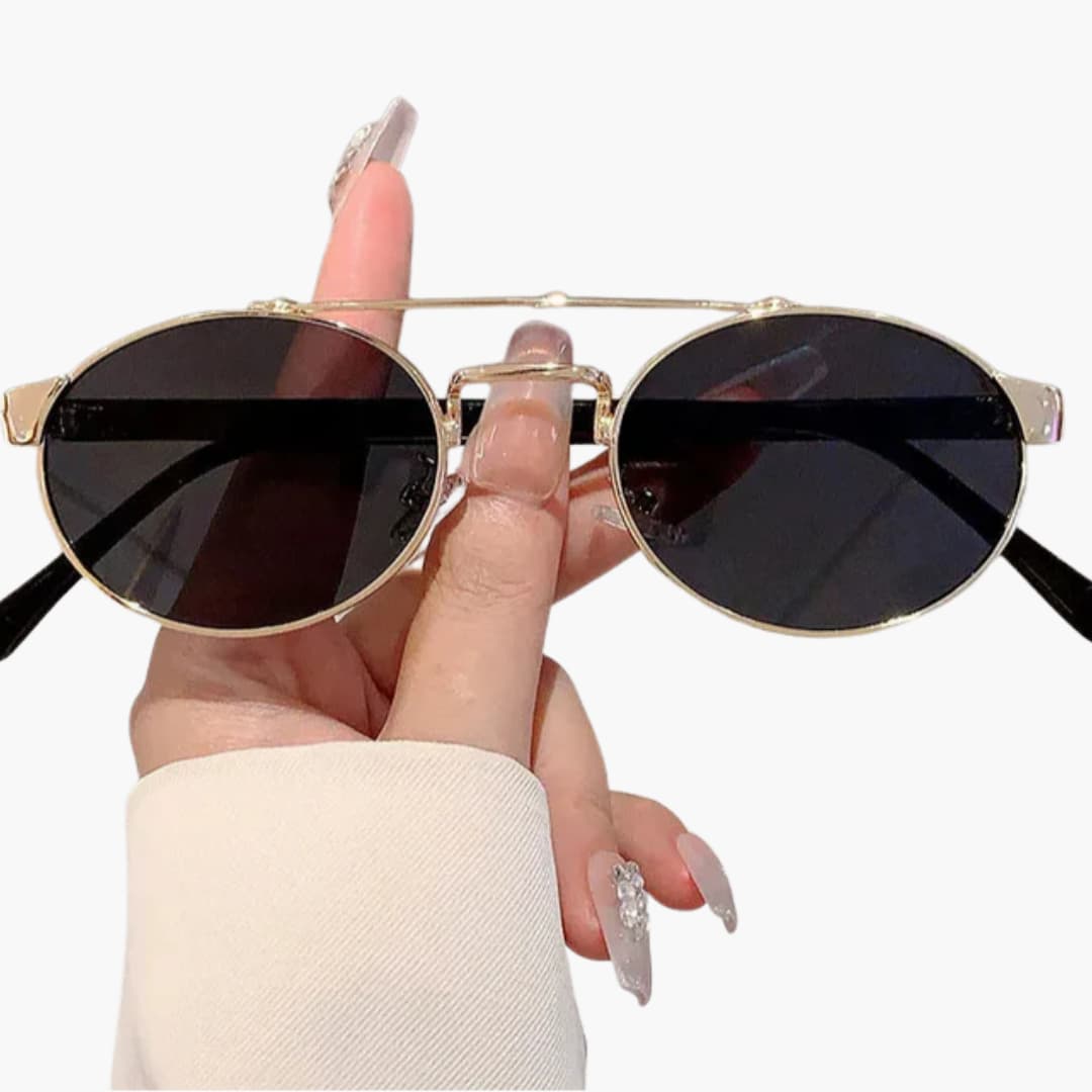 Damen Sonnenbrille mit ovalen Gläsern und UV-Schutz