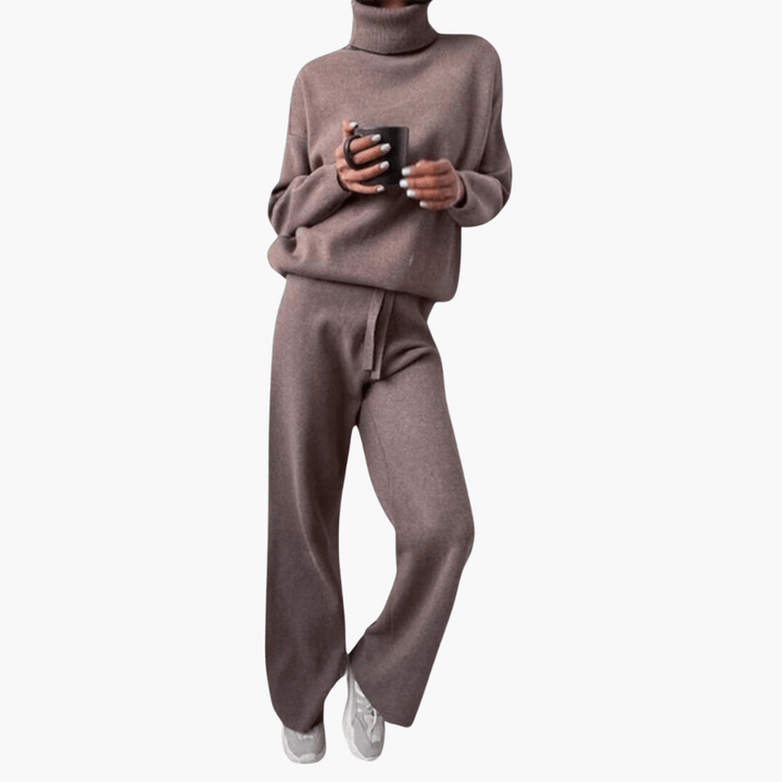 Luxuriöses Rollkragen-Set für Damen - SchmiedeMode