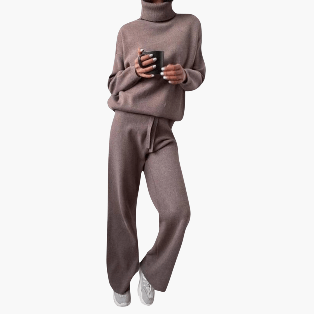 Luxuriöses Rollkragen-Set für Damen - SchmiedeMode