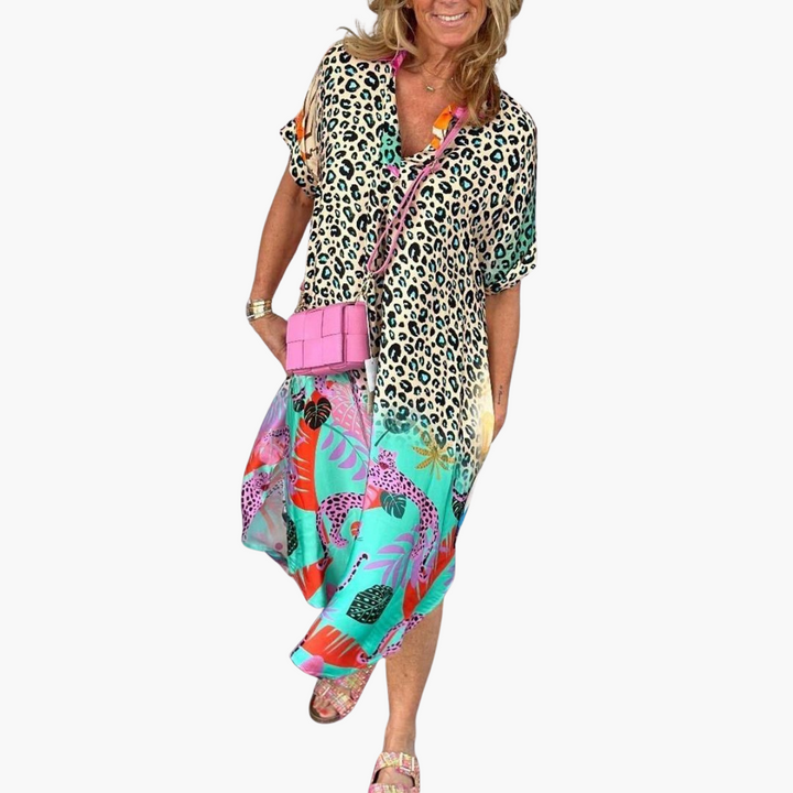 Boho Midikleid für Damen – Luftig, Bunt & Perfekt für Sommer