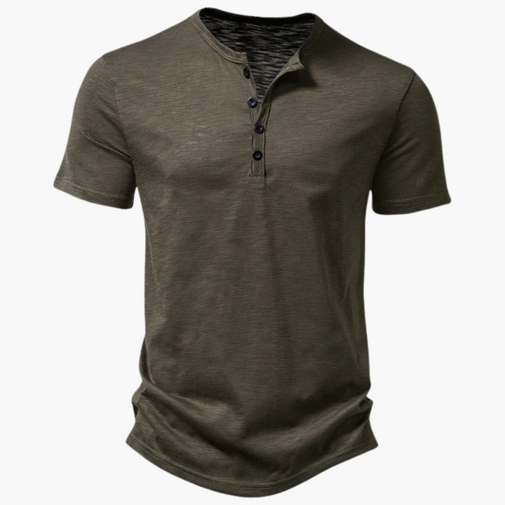 Bequemes Henley-Shirt für Herren – kurzärmelig & sommerlich