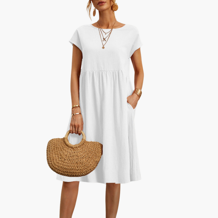 Lässiges Sommerkleid für Damen mit Taschen – Bequem & Stylisch