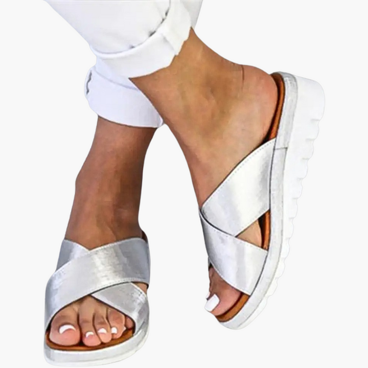 Bequeme Damen Sandalen mit Kreuzriemen – Sommer Schuhe