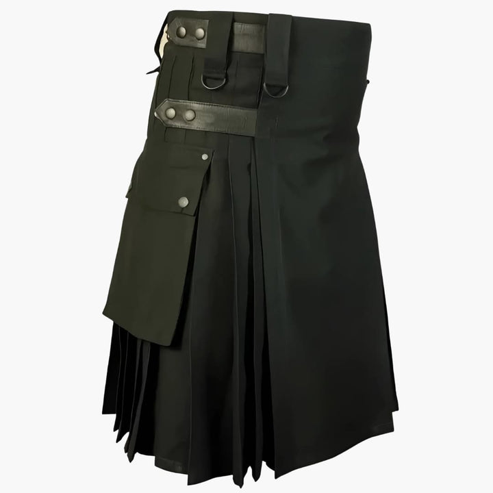Herrenkilt mit Falten und verstellbaren Schnallen
