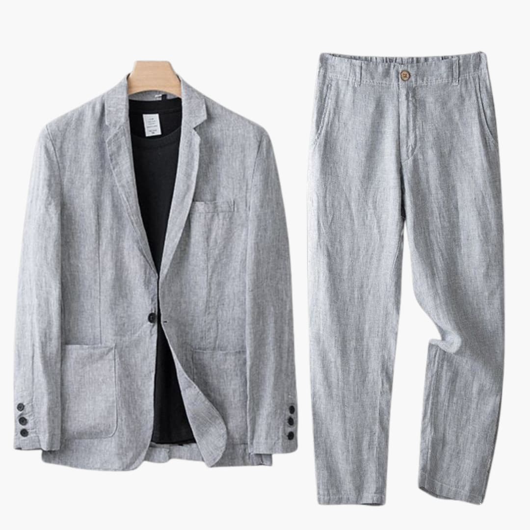 Herren Anzugset mit Blazer und Hose für Frühling Sommer