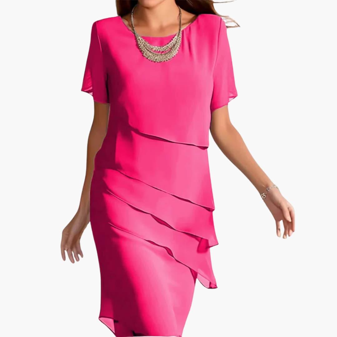 Elegantes fließendes Midikleid für Frauen - SchmiedeMode