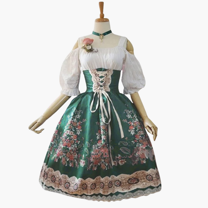 Dirndl mit Schürze für Damen - Oktoberfest 2025