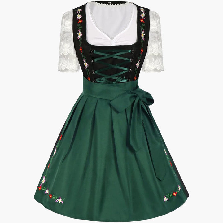 Besticktes Dirndl kleid mit Schürze für Damen - Oktoberfest 2025