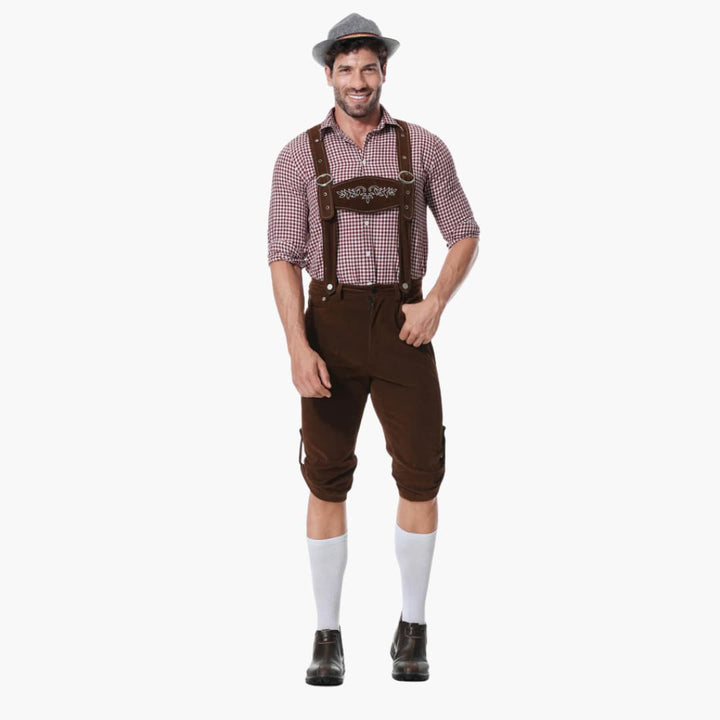 Besticktes Trachten Lederhosen Kostüm für Herren - Oktoberfest 2025