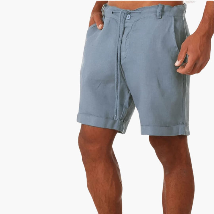 Herren Sommerhose mit Tunnelzug und seitlichen Taschen