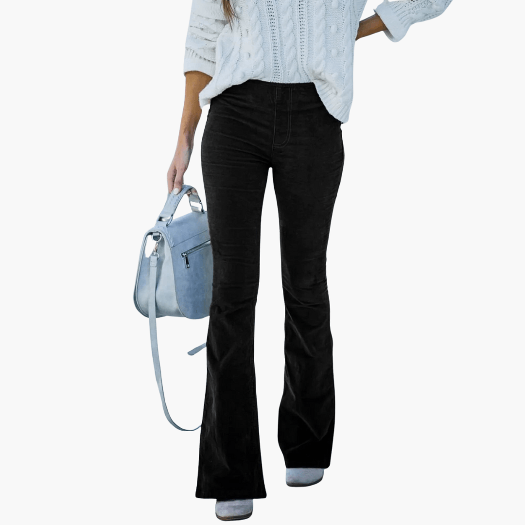 Elegante Schlaghosen mit hoher Taille für Frauen - SchmiedeMode